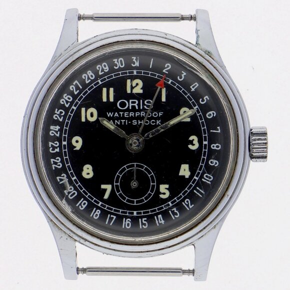 WATCH ORIS 6651 Pointer Date Case Only black SS MN - Picture 1 of 10